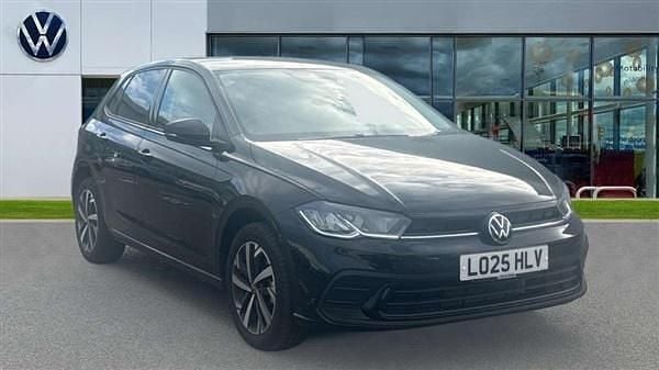 Deep black pearl Used 2025 VW Polo Match Hatchback | £21,163 (Fair price) - Image 1/4
