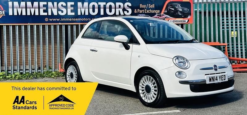 Used Fiat 500 Lounge 69 HP (50 kW) 2014 White Hatchback