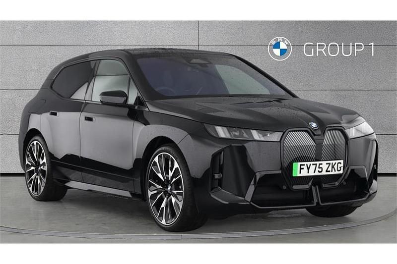 Black sapphire metallic paint Used 2025 BMW iX M Sport SUV | £64,990 - Image 1/4
