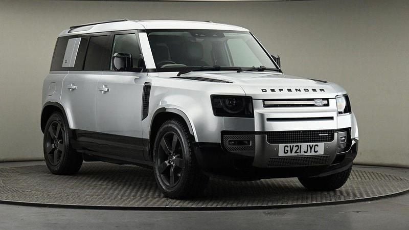 Silver Used 2021 Land Rover Defender HSE Dynamic SUV | £43,700 (Good price) - Image 1/4