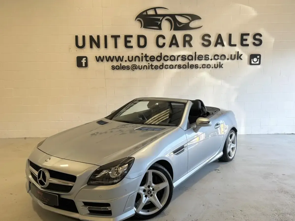 Begagnad Mercedes SLK250 AMG 2013 Silver Cab