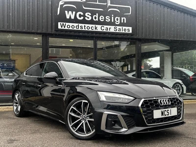 Black Used 2021 Audi A5 Sportback S-Line Hatchback | £25,990 (Fair price) - Image 1/4