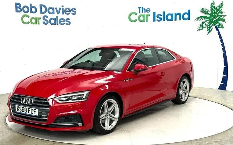 Used Audi A5 S-Line 190 HP (139 kW) 2018 Red Coupe