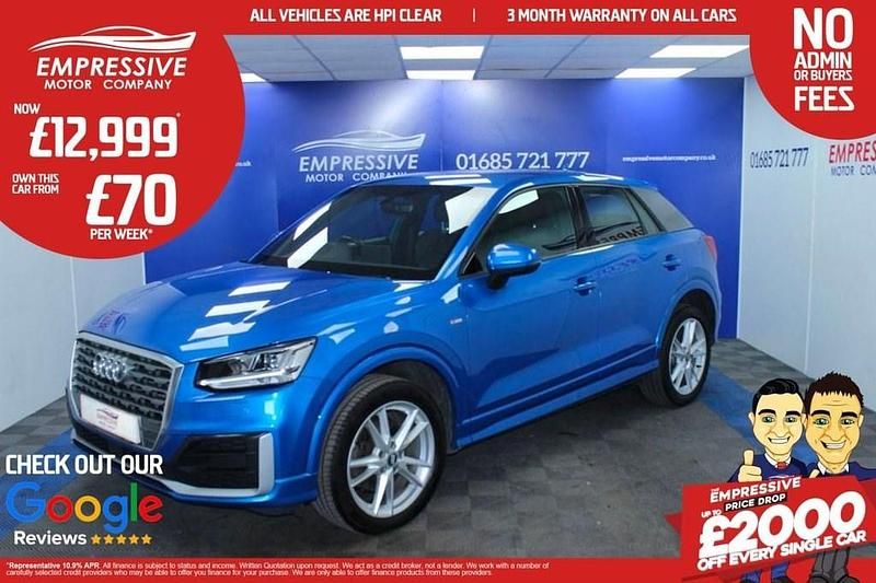 Blue Used 2018 Audi Q2 S-Line SUV | £13,499 (Expensive) - Image 1/4
