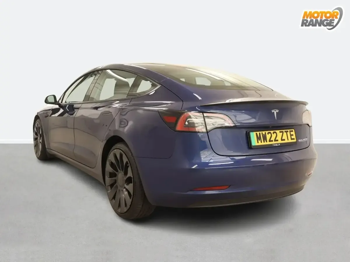 Used Tesla Model 3 Performance 461 kW (627 HP) 2022 Blue Sedan