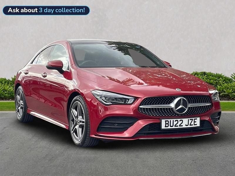 Red Used 2022 Mercedes CLA250 AMG Line Premium Plus Sedan | £26,199 (Fair price) - Image 1/4