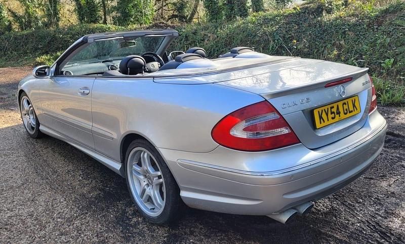 Used Mercedes CLK55 AMG 2004 Silver Cabriolet