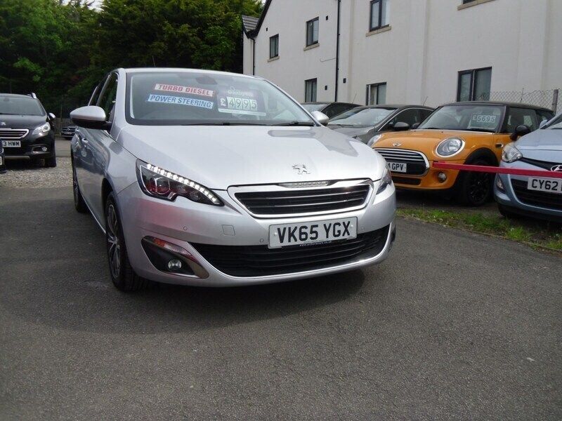 Silver Used 2015 Peugeot 308 Allure Hatchback | £4,695 (Fair price) - Image 1/4