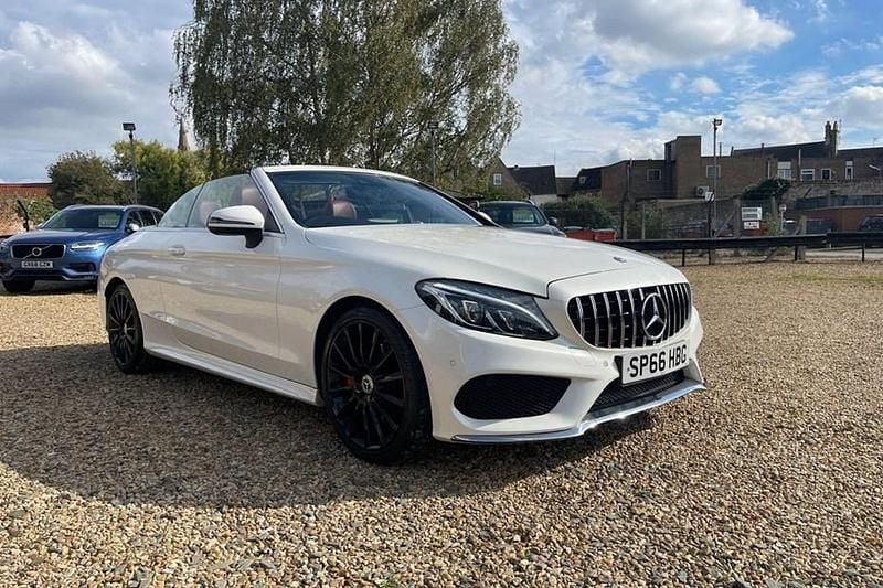 White Used 2016 Mercedes C220 AMG Line Premium Plus Cabriolet | £16,995 (Fair price) - Image 1/1