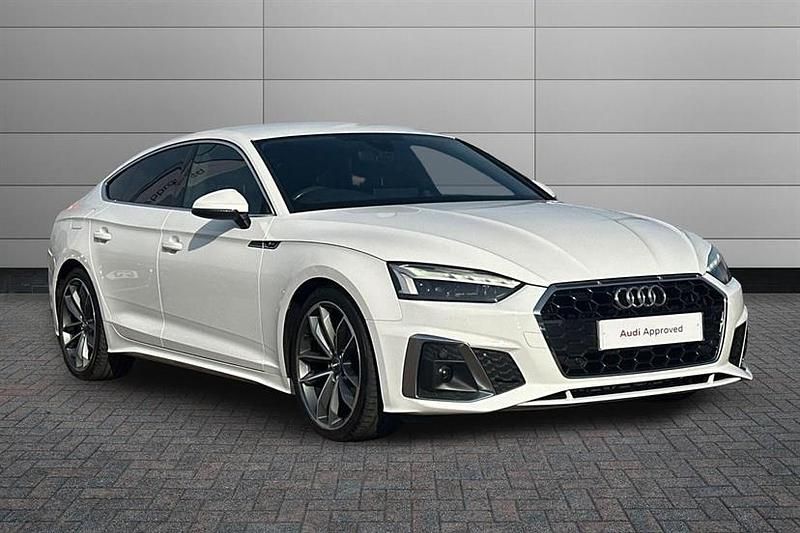 Used Audi A5 S-Line 163 HP (119 kW) 2020 Ibis white Coupe