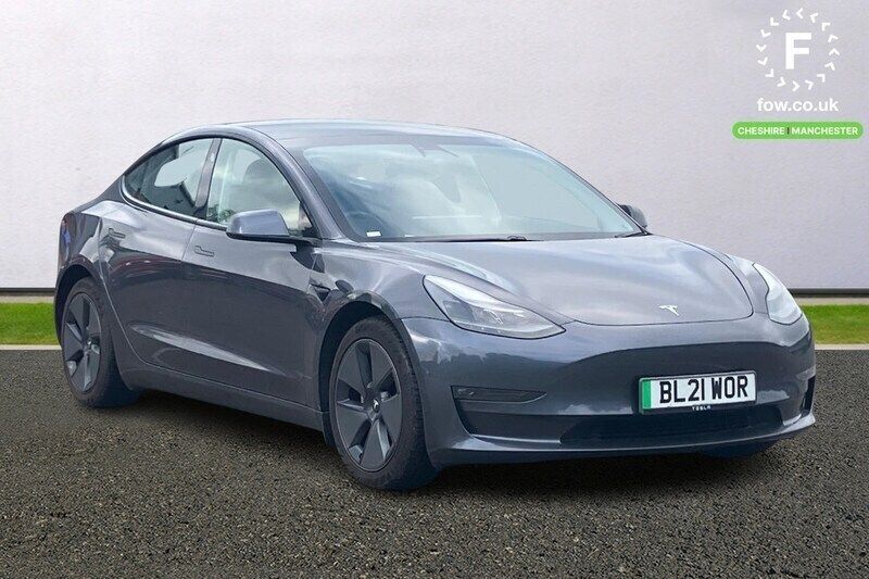 Grey Used 2021 Tesla Model 3 Long Range Sedan | £17,299 (Good price) - Image 1/3
