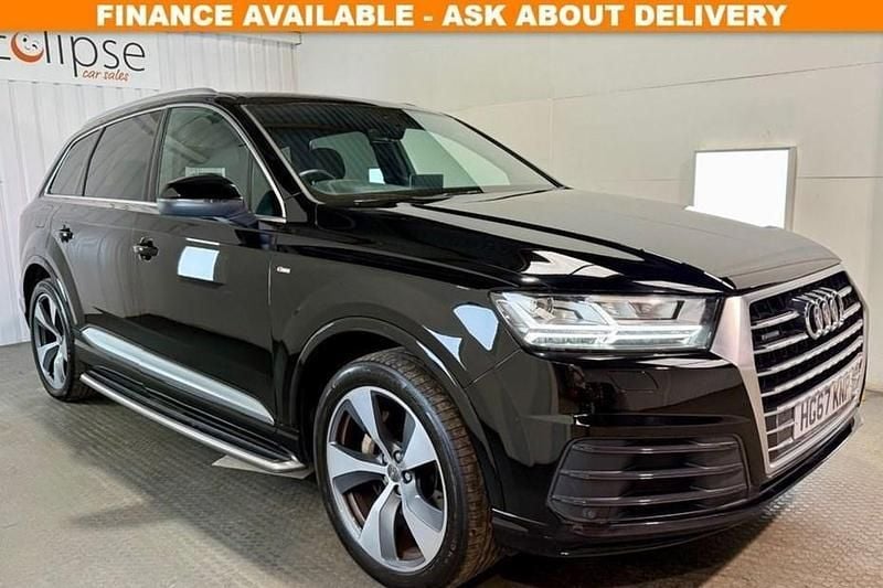 Black Used 2018 Audi Q7 S-Line SUV | £25,495 (Good price) - Image 1/1