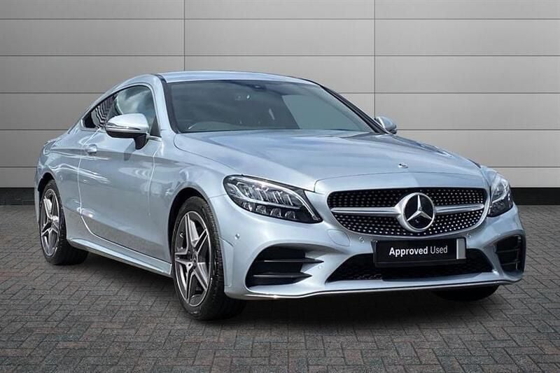 High tech silver Used 2022 Mercedes C200 AMG line Coupe | £22,490 (Fair price) - Image 1/4