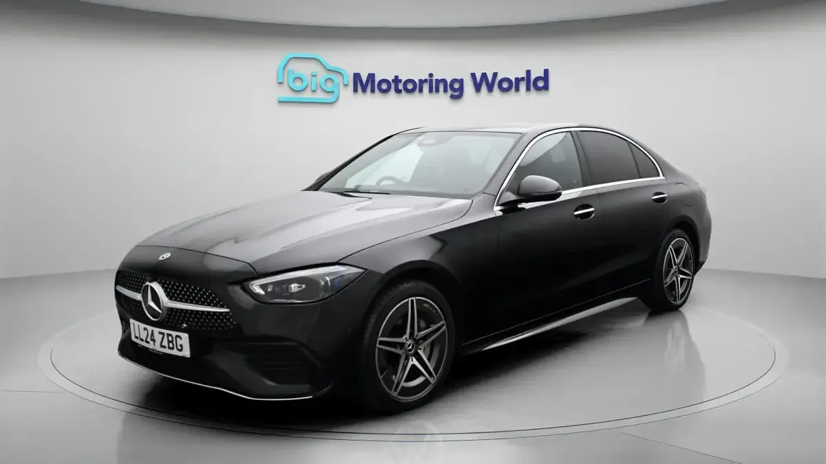 Used Mercedes C300e AMG line 313 HP (230 kW) 2024 Black Sedan