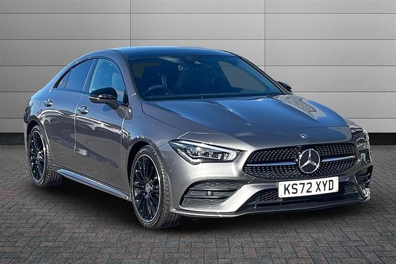 Mountain grey Used 2023 Mercedes CLA220 AMG Line Premium Plus Sedan | £27,990 (Fair price) - Image 1/4