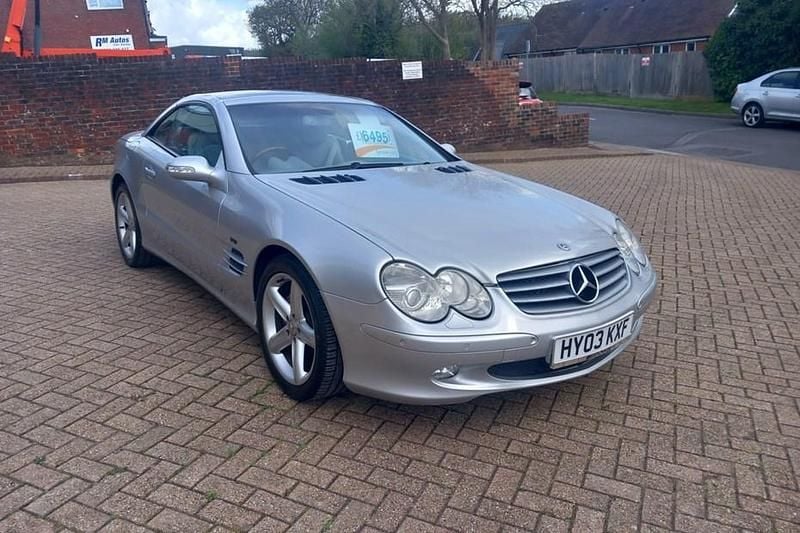Used Mercedes SL500 306 HP (225 kW) 2003 Silver Cabriolet