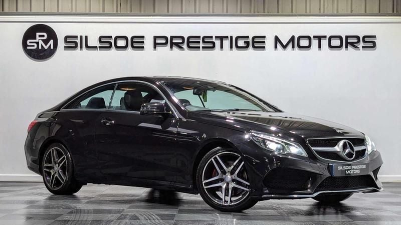 Used Mercedes E220 AMG line 2015 Black Coupe