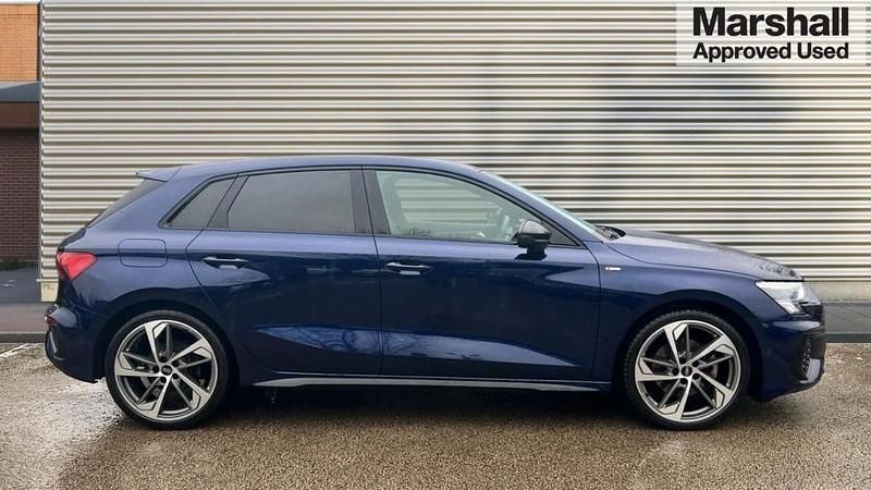 Used Audi A3 Black Edition 150 HP (110 kW) 2023 Blue Sedan