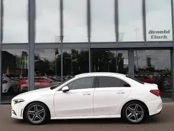 Used Mercedes A200 AMG line 163 HP (119 kW) 2021 White Sedan