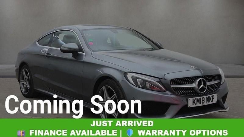 Used Mercedes C200 AMG line 184 HP (135 kW) 2018 Grey Coupe