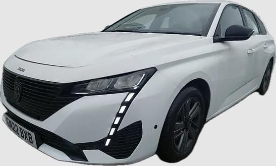 White Used 2022 Peugeot 308 SW Active Premium Estate | £8,995 (Good price) - Image 1/3