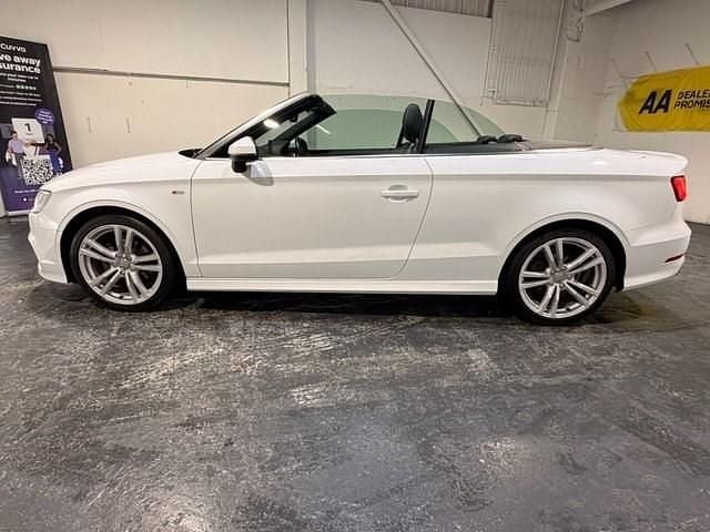 Used Audi Cabriolet S-Line 150 HP (110 kW) 2015 White Cabriolet