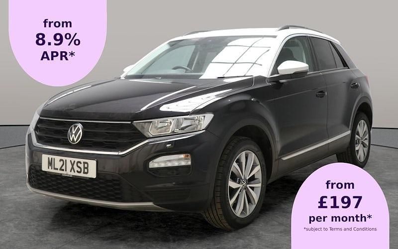 Black Used 2021 VW T-Roc Design SUV | £15,224 (Good price) - Image 1/2