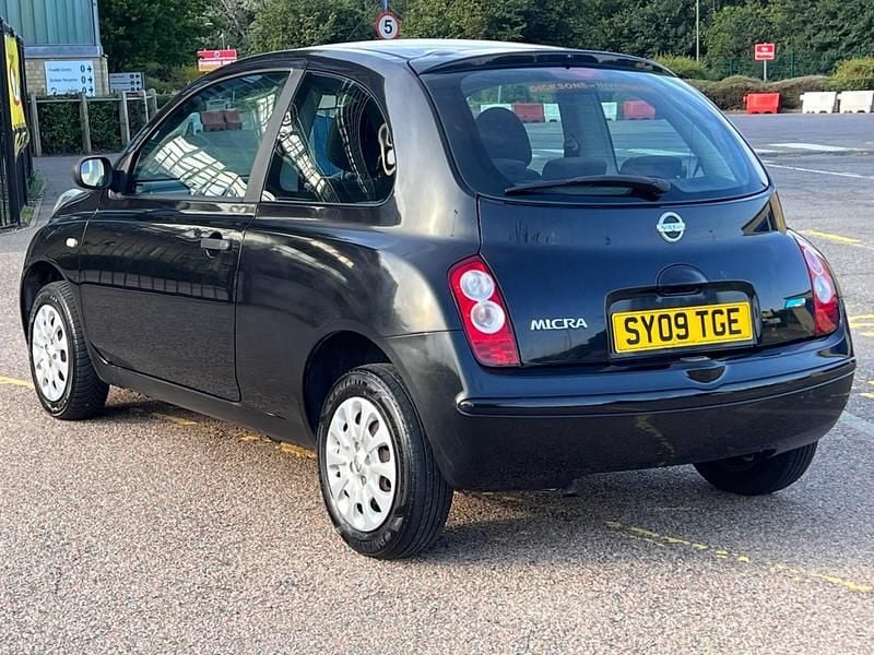 Black Used 2009 Nissan Micra Visia Hatchback | £1,499 (Fair price) - Image 1/4