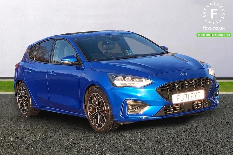 Blue Used 2020 Ford Focus ST-Line X Hatchback | £15,499 (Fair price) - Image 1/3