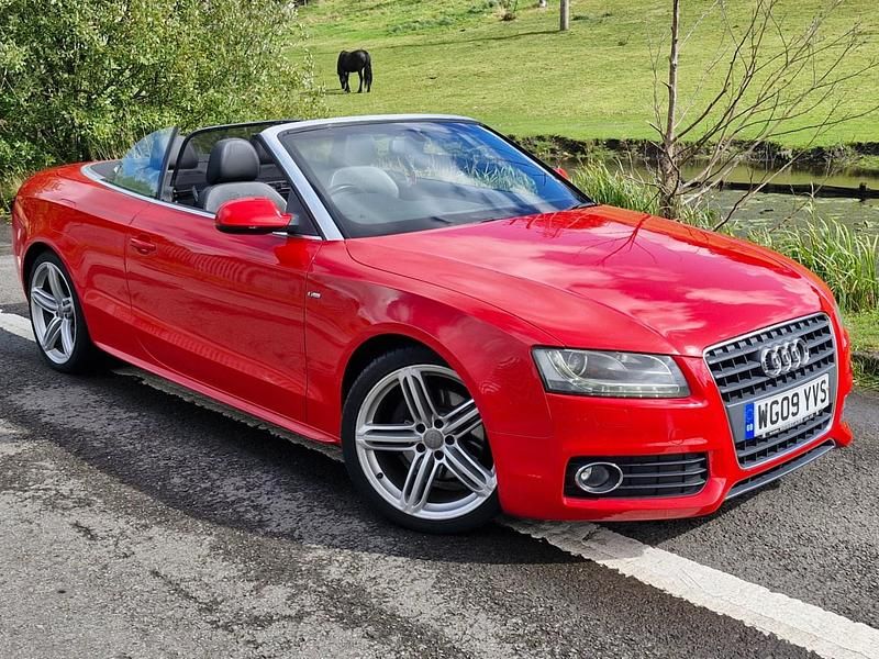 Red Used 2009 Audi A5 Cabriolet S-Line Cabriolet | £3,995 (Fair price) - Image 1/4