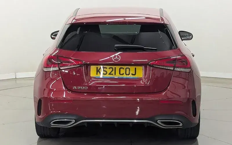 Used Mercedes A200 AMG line 163 HP (119 kW) 2021 Red Hatchback