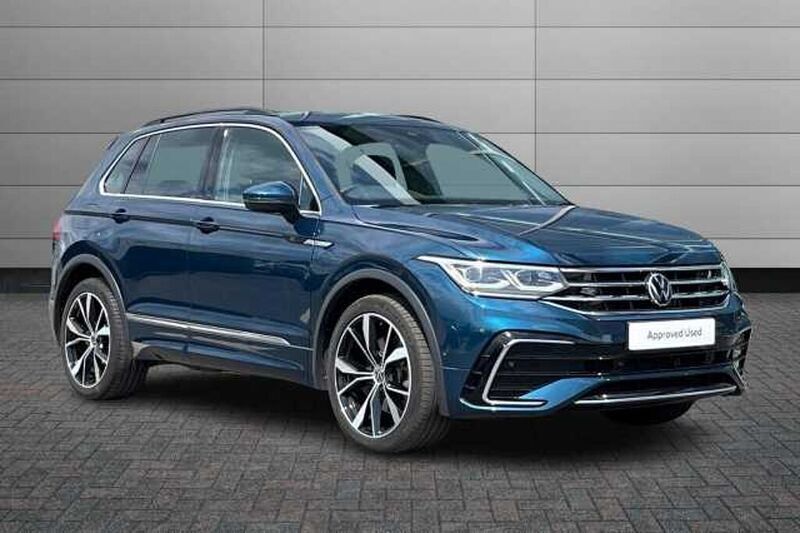 Blue Used 2022 VW Tiguan R-line SUV | £28,950 (Fair price) - Image 1/4