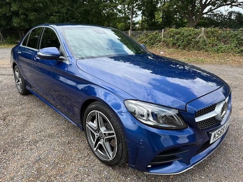 Blue Used 2019 Mercedes C300 AMG line Sedan | £18,495 (Good price) - Image 1/4