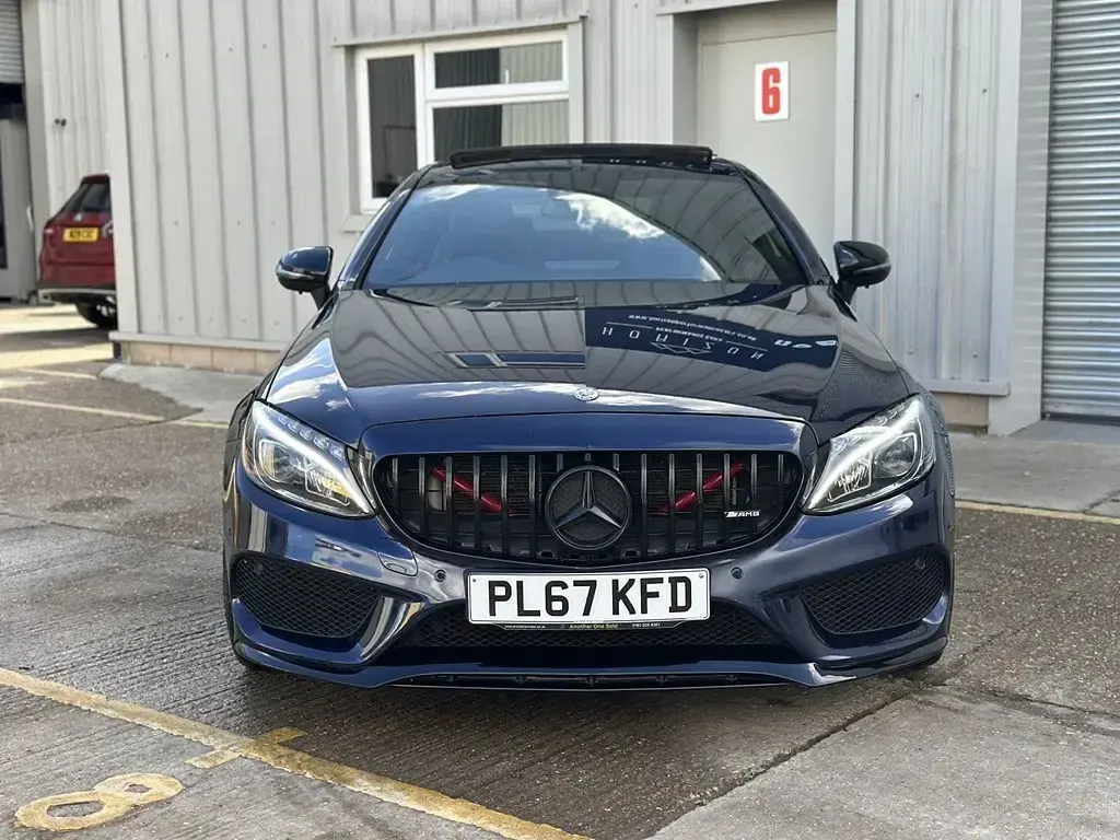 Used Mercedes C43 AMG Premium Plus 367 HP (269 kW) 2017 Blue Coupe