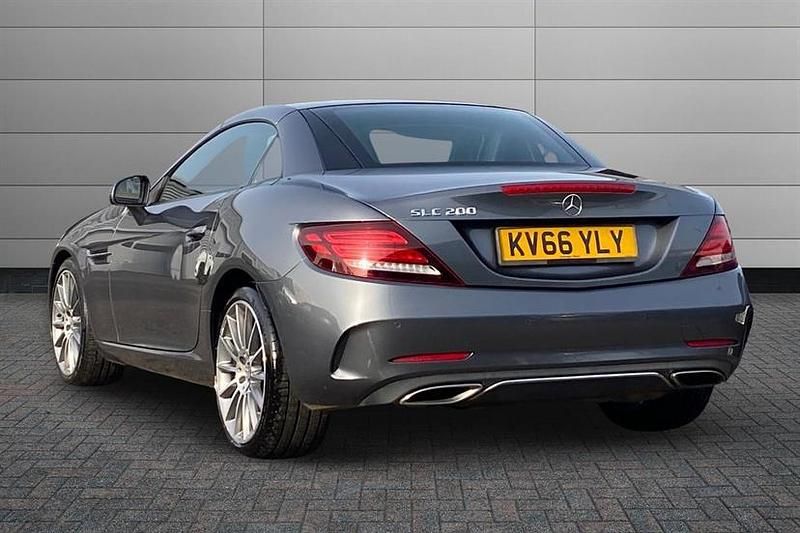 Used Mercedes SLC200 AMG line 184 HP (135 kW) 2017 Selenite grey Cabriolet