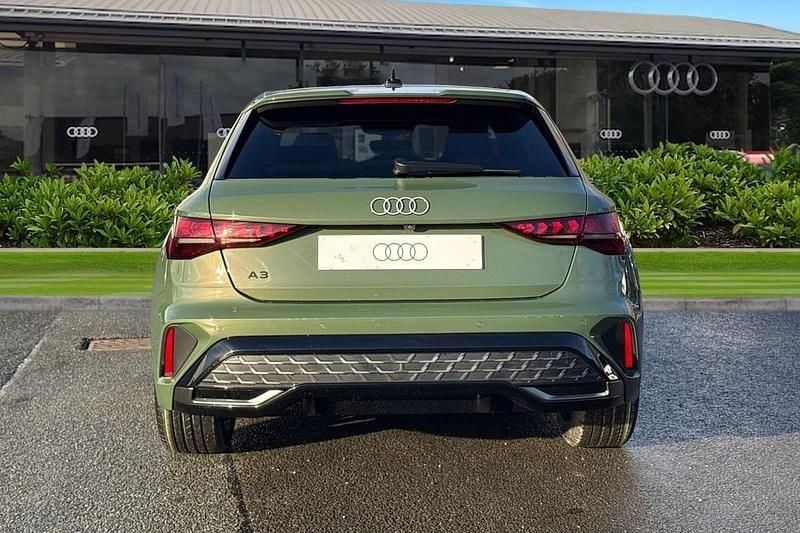New Audi A3 Sportback S-Line 2026 Green Hatchback