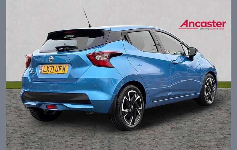 Used Nissan Micra Acenta 91 HP (66 kW) 2021 Blue Hatchback