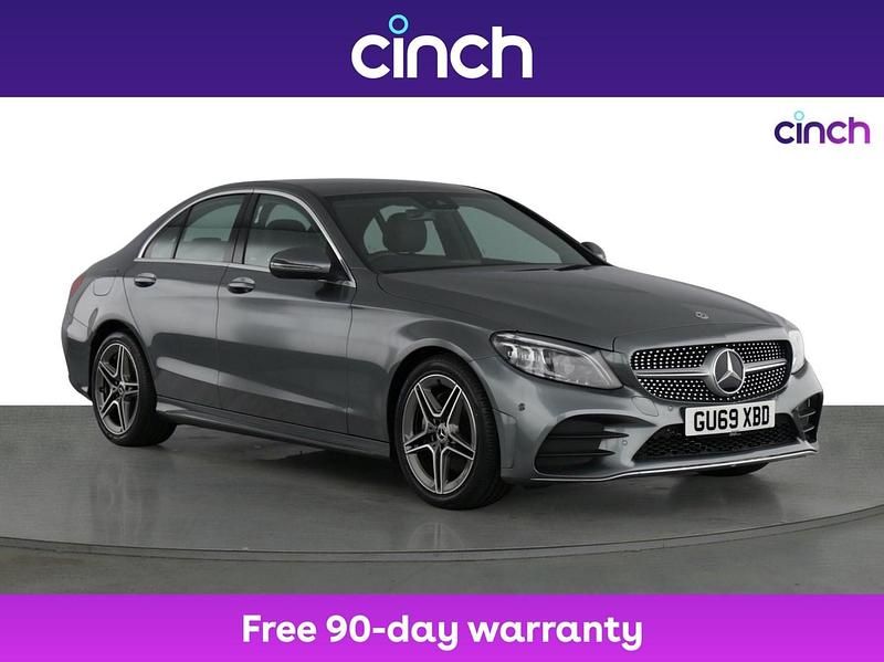 Grey Used 2019 Mercedes C220 AMG Line Premium Sedan | £20,299 (Fair price) - Image 1/3