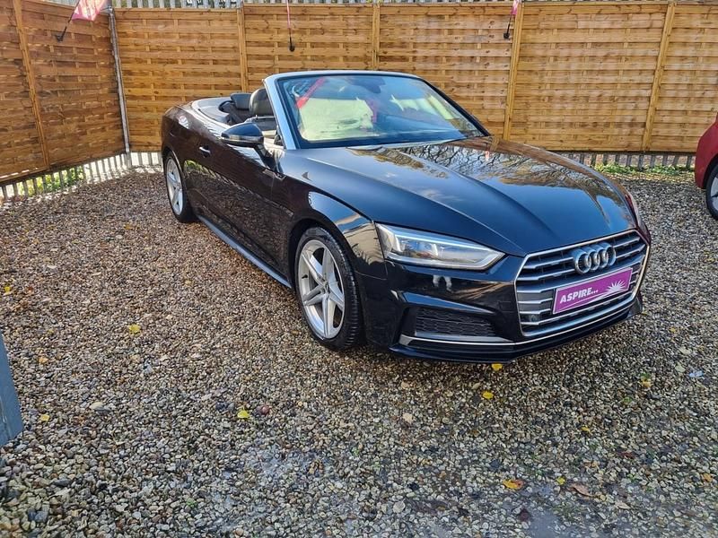 Black Used 2018 Audi A5 Cabriolet S-Line Cabriolet | £10,995 (Fair price) - Image 1/4