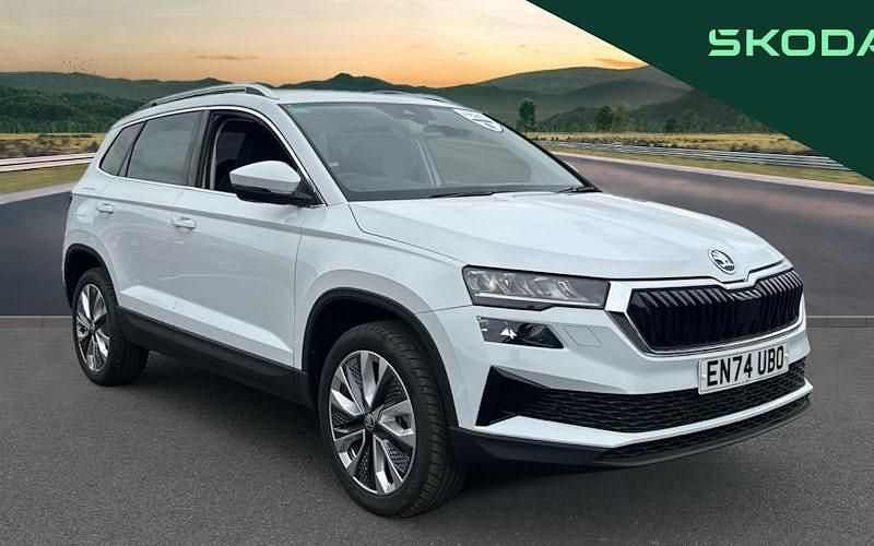 White New 2024 Skoda Karoq SE L SUV | £25,316 (Good price) - Image 1/4