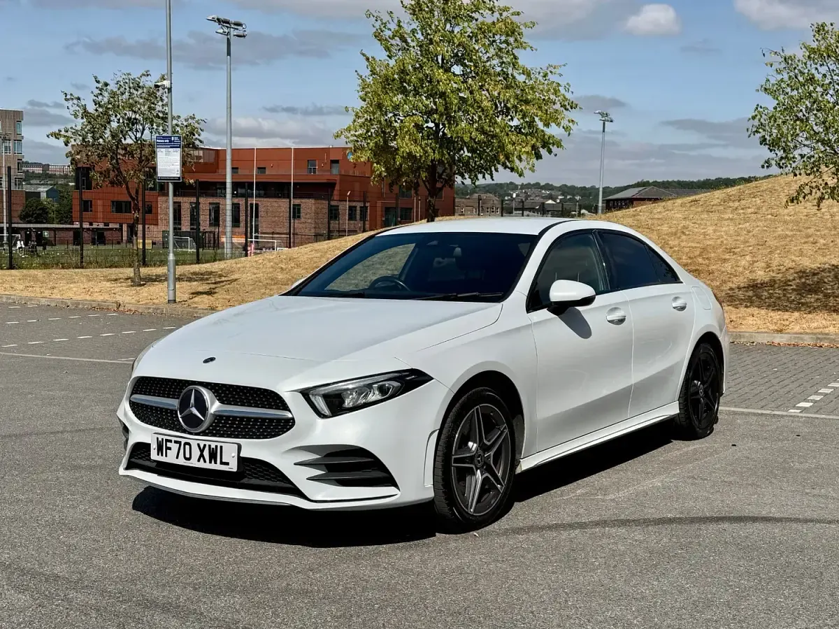 Used Mercedes A250 AMG line 2020 White Sedan