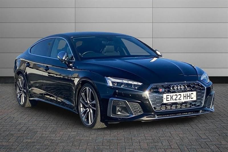 Mythos black Used 2022 Audi A5 Comfort Hatchback | £35,795 (Fair price) - Image 1/4
