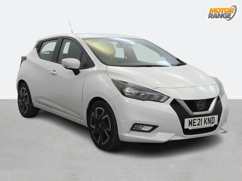 White Used 2021 Nissan Micra Acenta Hatchback | £11,495 (Fair price) - Image 1/4