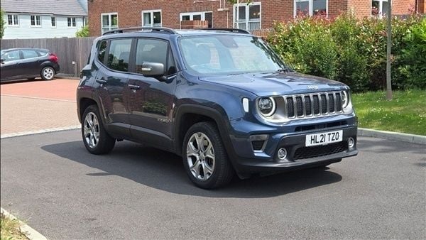 Blue shade metallic Used 2021 Jeep Renegade Limited SUV | £16,495 (Fair price) - Image 1/1