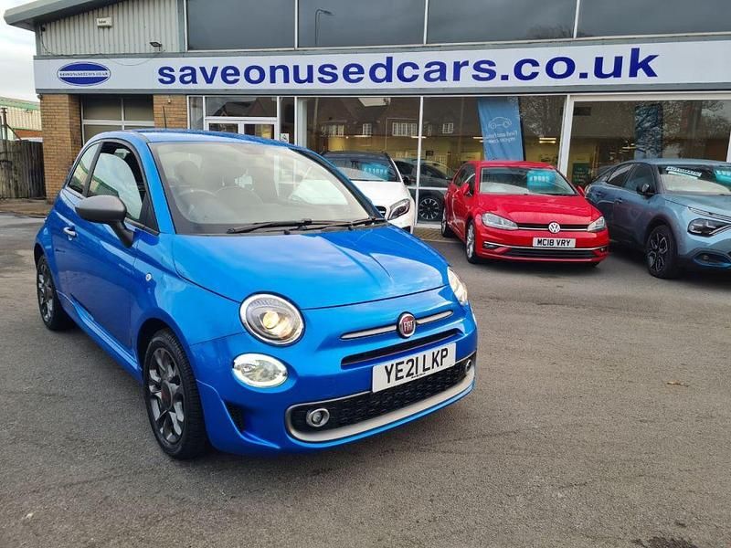 Blue Used 2021 Fiat 500 Sport Hatchback | £7,990 (Fair price) - Image 1/4