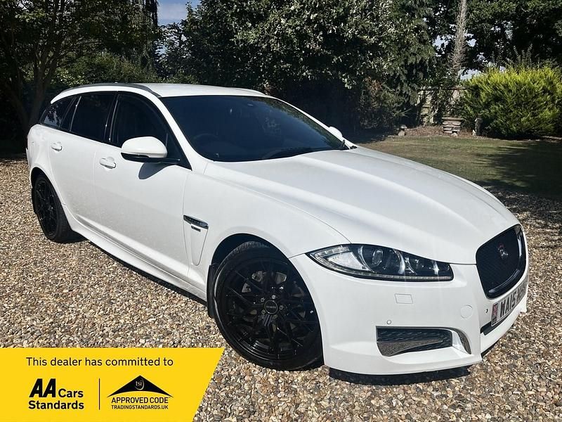 White Used 2015 Jaguar XF R-Sport Sedan | £11,995 - Image 1/4