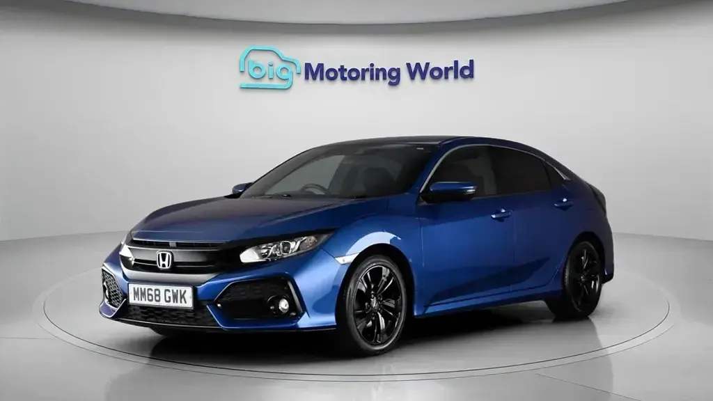 Begagnad Honda Civic SR 126 HK (92 kW) 2018 Blå Halvkombi