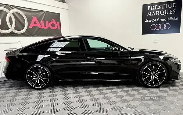 Usado Audi A7 S-Line 286 CV (210 kW) 2018 Negro Utilitario