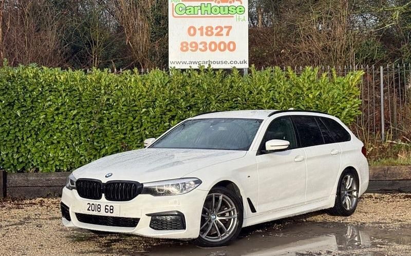 Used BMW 520 M Sport 190 HP (139 kW) 2018 White Estate
