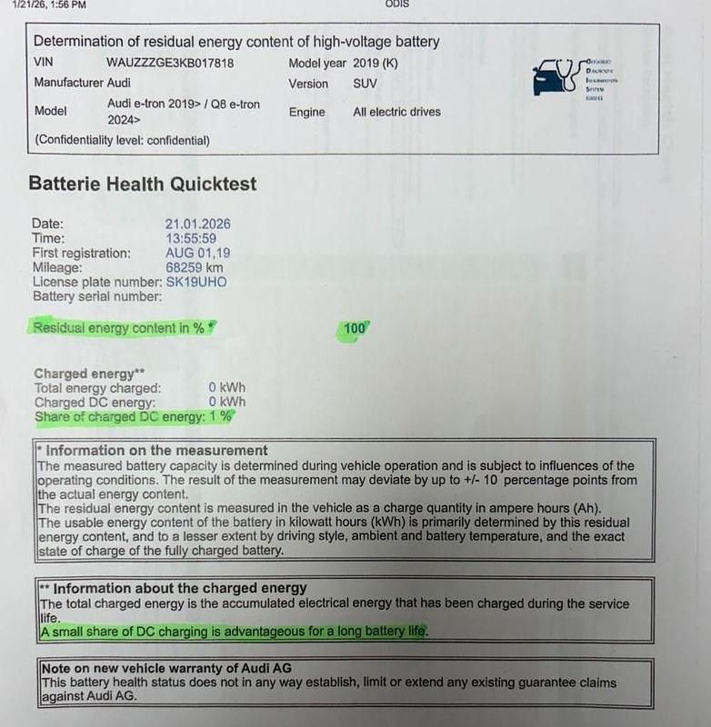 Used Audi e-tron Comfort 300 kW (408 HP) 2019 Black SUV